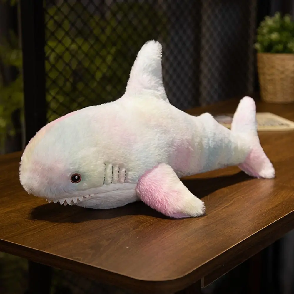 สัตว์การ์ตูน Shark Plush ของเล่นตลกยักษ์ Shark หมอนเบาะจําลอง Kawaii สัตว์หมอนเด็ก