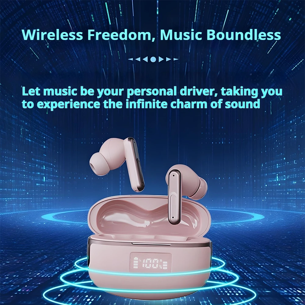 Auriculares con traductor AI impermeables A28 con ganchos para las orejas 164 idiomas BT5.3 auriculares deportivos inalámbricos cancelación de ruido