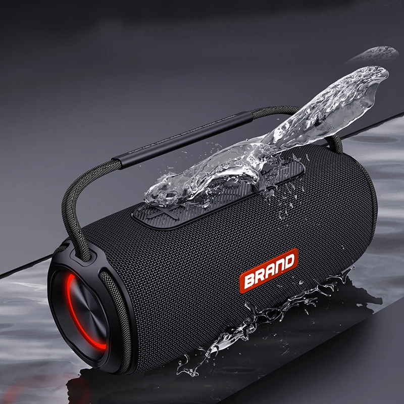 

New Bluetooth Speaker High Power 40W Wireless Portable Outdoor Waterproof Sports Audio Dual Power Subwoofer Support TF Card