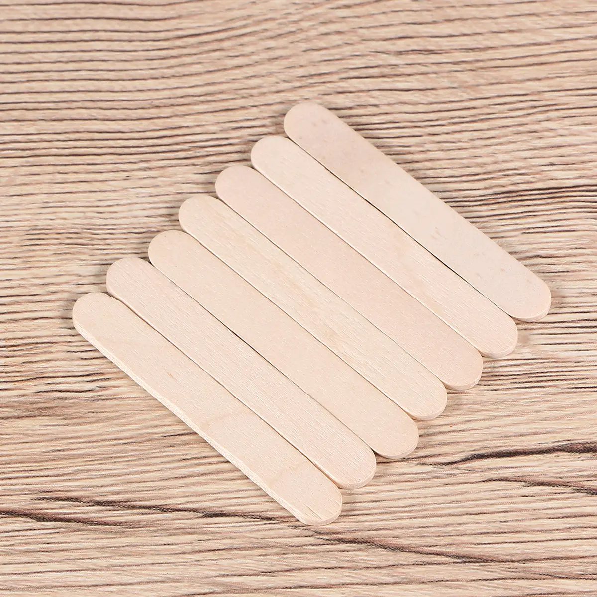 

50 шт. деревянных палочек для творчества 9,3x1x2 см, яркие цвета, ручная работа, премиум-качество, для детского коллажа, рисования, креативных поделок в виде мороженого