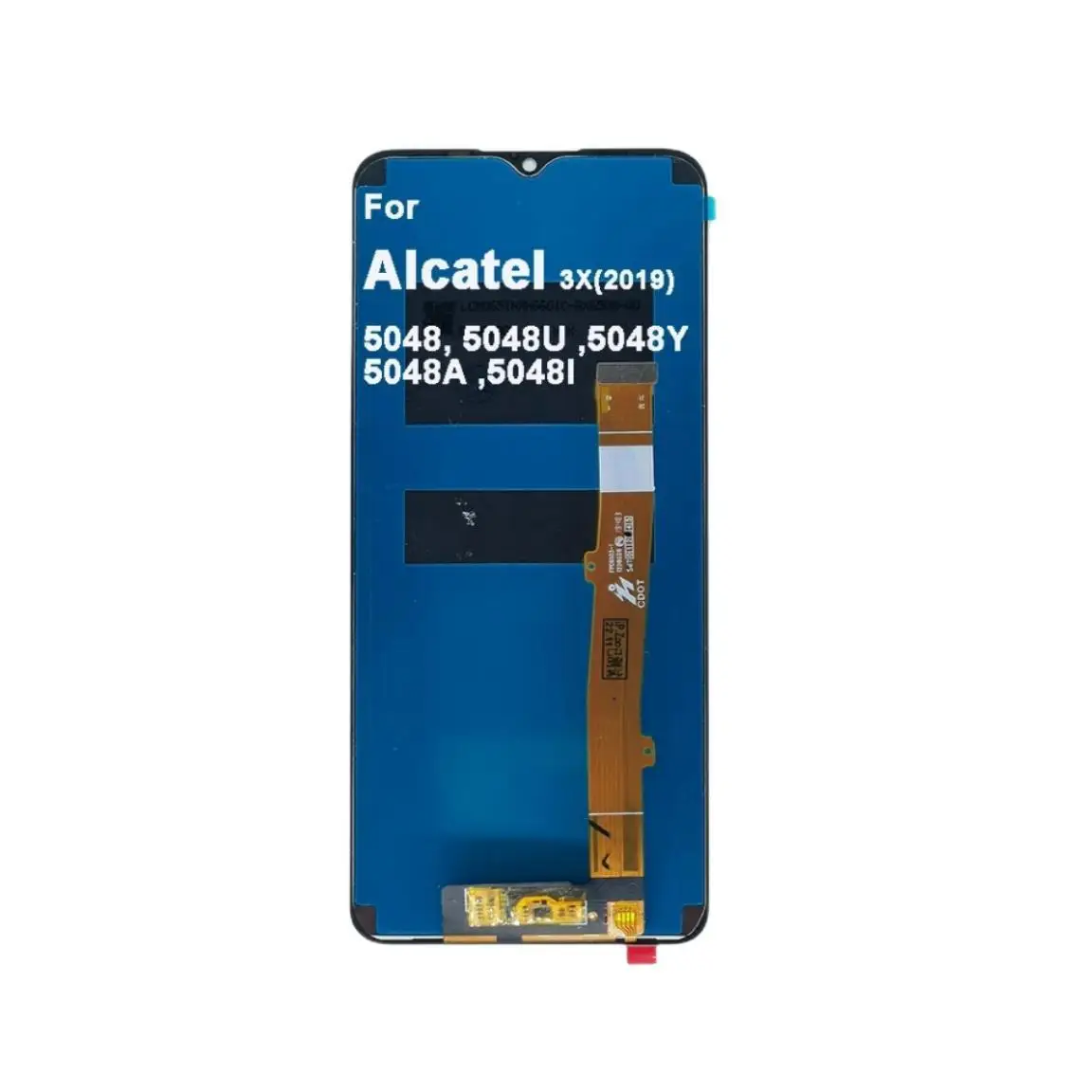 Imagem -03 - Original 652 para Alcatel 3x2023 5048 5048a 5048i 5048u 5048y Ot5048 Lcd Display Touch Screen Digitalizador Conjunto com Moldura