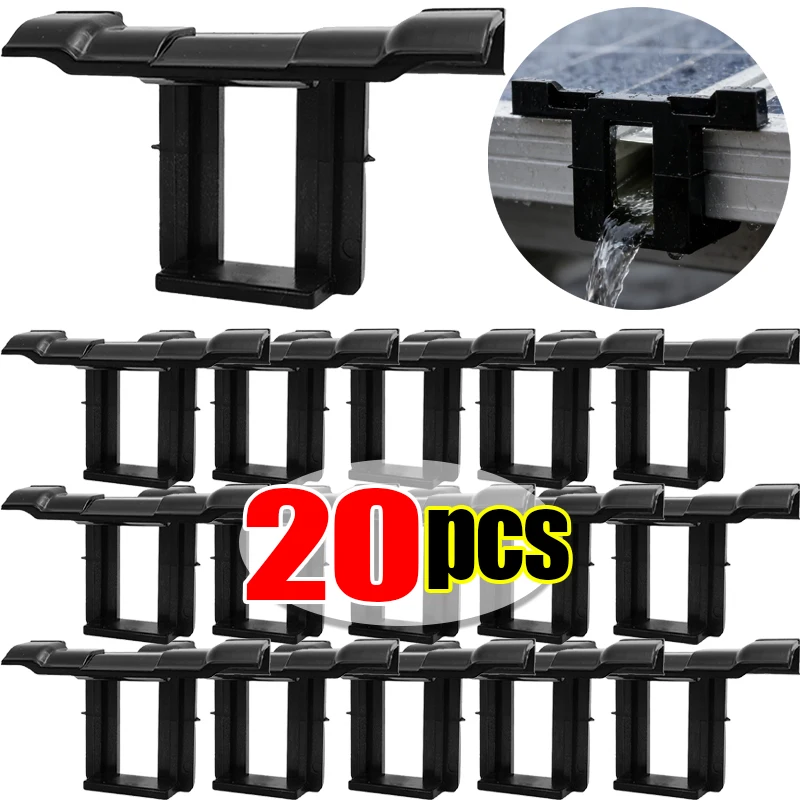 30/32/35/40mm Photovoltaic Modules Cleaning Clip Solar Panel Sludge Removal Clamp Solar Panel Water Drain Clip Solar Power Parts
