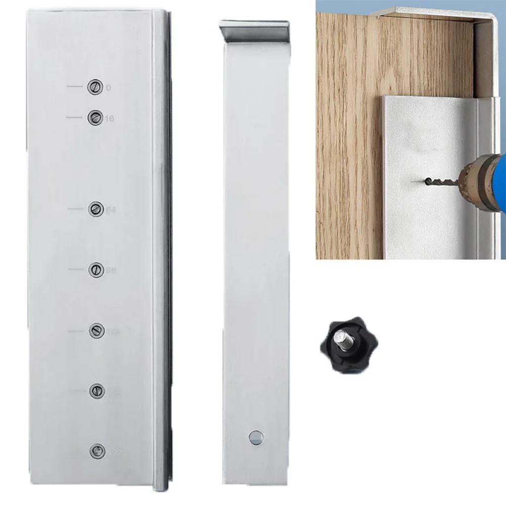 Strumento di maschera hardware per armadio regolabile Guida di perforazione in lega di alluminio Installa la porta adatta a qualsiasi porta dell'armadio e il cassetto per una precisione