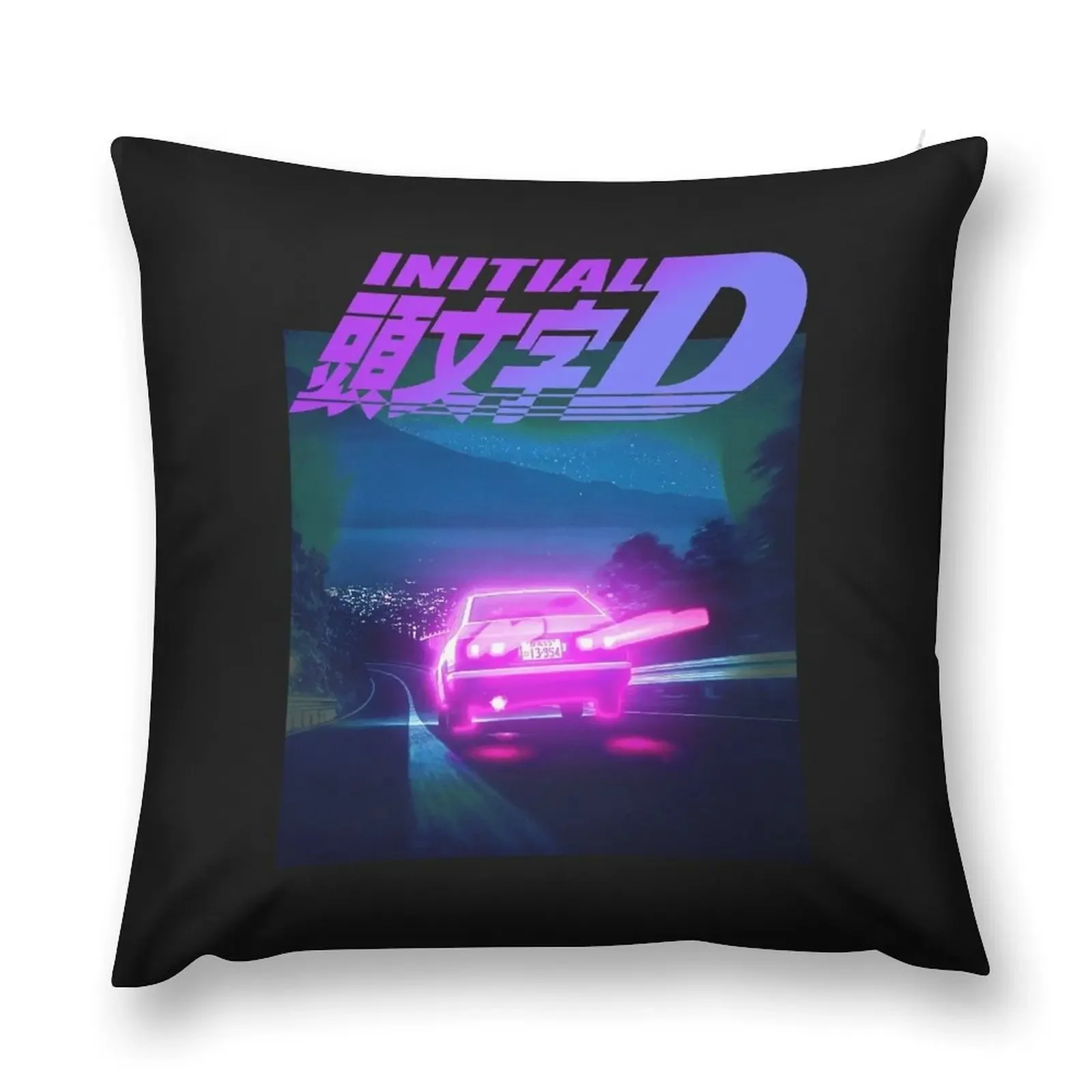 INITIAL D NEON LIGHT AE86 Throw Pillow Christmas Pillowcase Sofas Covers pillow