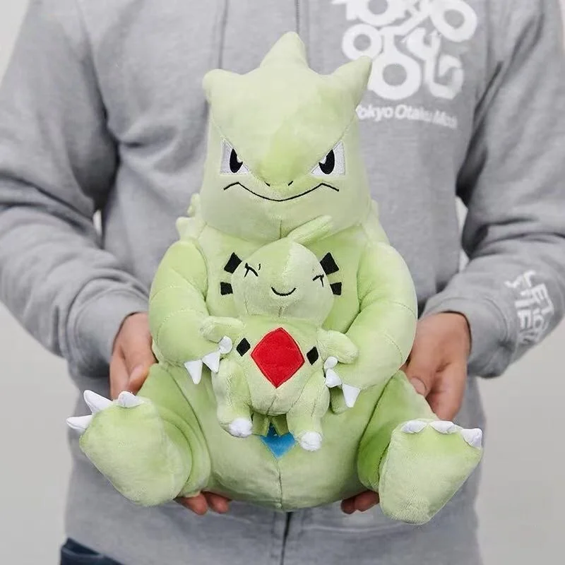 

Pokemon Pikachu Plush Toy Charizard Dragonite Stuffed Doll Holding Dratini Tyranitar Larvitar Anime Peluche Collectible Soft Toy