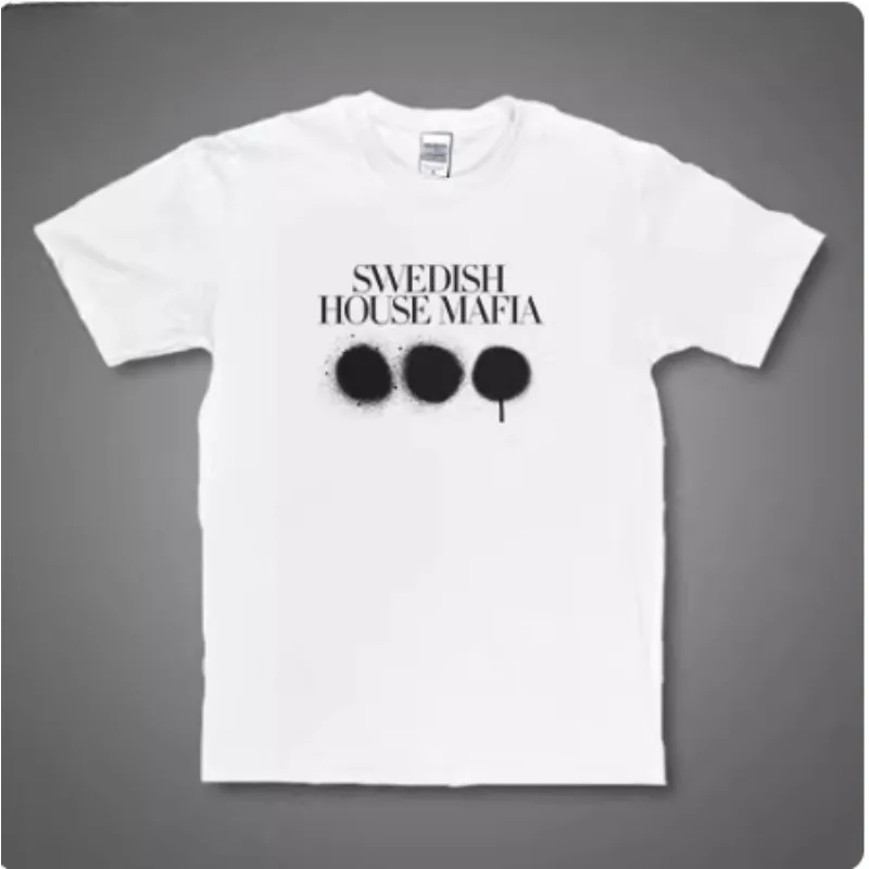 Swedish House Mafia T-shirt Heren Zomermode Straattrend Korte mouw Katoen Comfortabele losse heren- en dameskleding