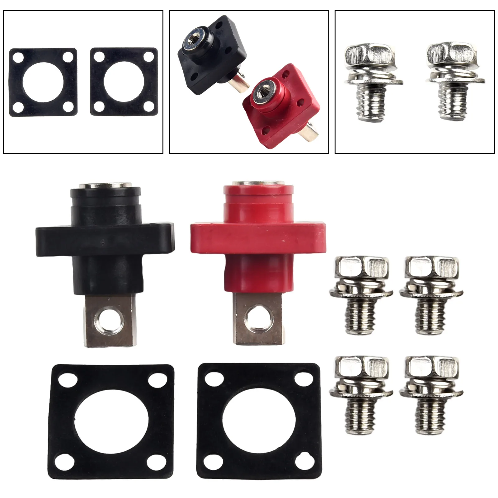 2X All Copper Lithium Battery Connectors for Energy Storage Terminal Applications AC500V 150A Rated Current Option Available