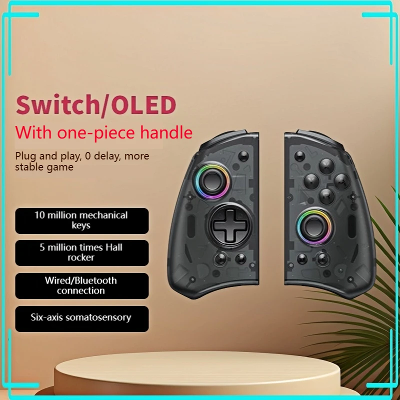 

Qrd T5 Wireless Game Controller Hall Electromagnetic Joystick Linear Trigger Customizable Back Key Mechanical Button Low Latency