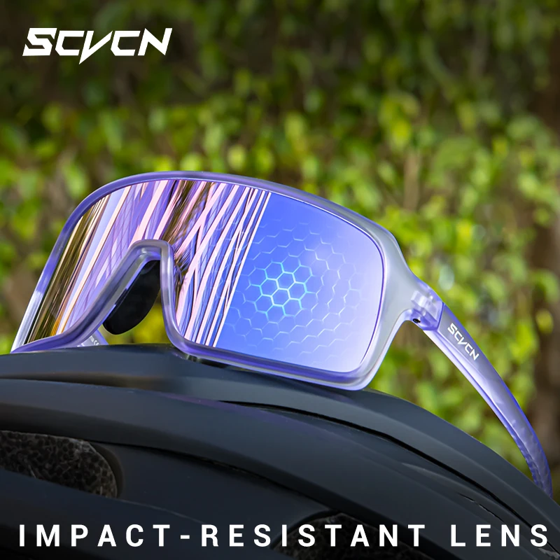 

SCVCN Cycling Glasses Bike Fashion Mountain Bicycle Hiking Camping Golf UV400 Sunglasses Sports Glasses for Men Women Baseball