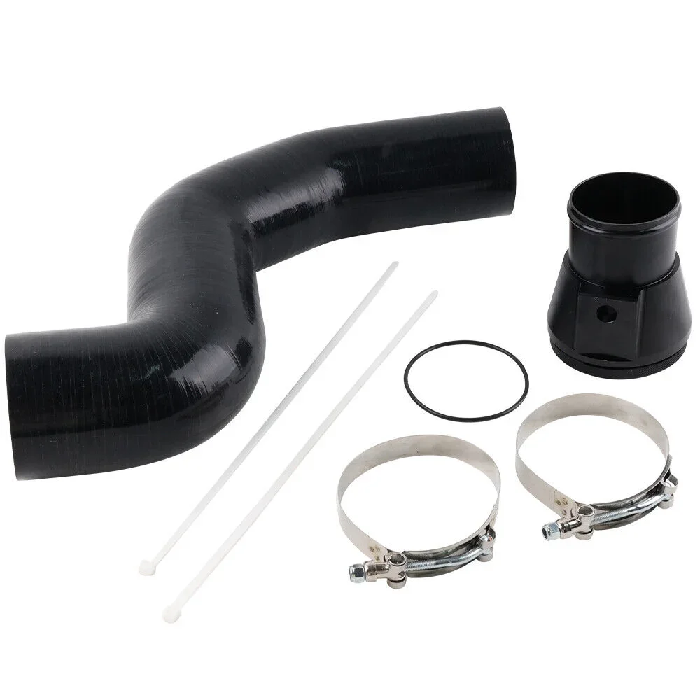 

Black & Silver Engine Cooling System Parts - Cold Side Turbine Intercooler Kit for 2011-2016 Ford 6.7L Power Stroke