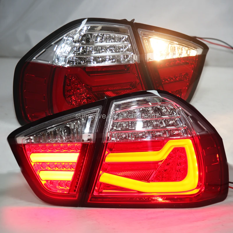 For BMW E90 3 Series 320i 323i 325 330 335 LED Tail Lamp 05-08 Red White JY