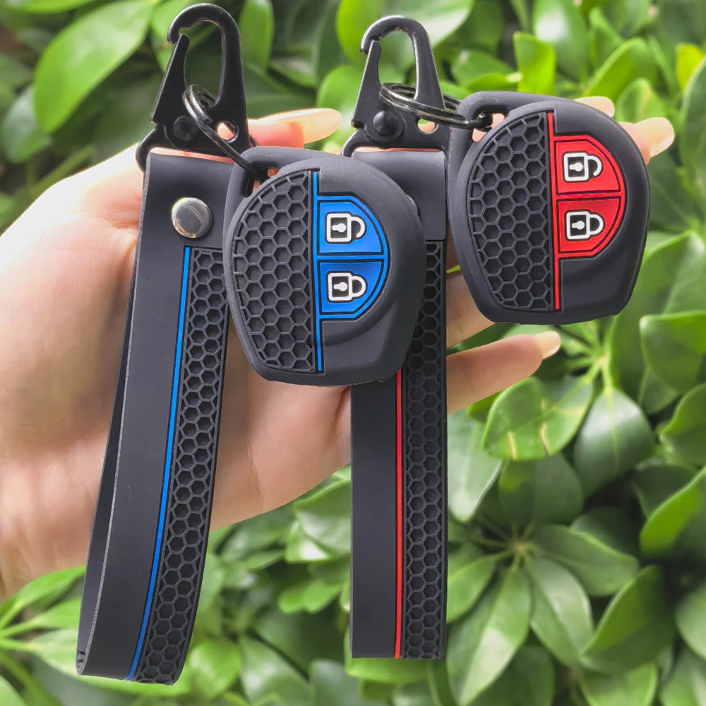 Keychain Silicone Car Remote Key Cover Case For Suzuki Swift Ignis Vitara Liana Ciaz Baleno Car Key Fob Case Cover Shell Decor