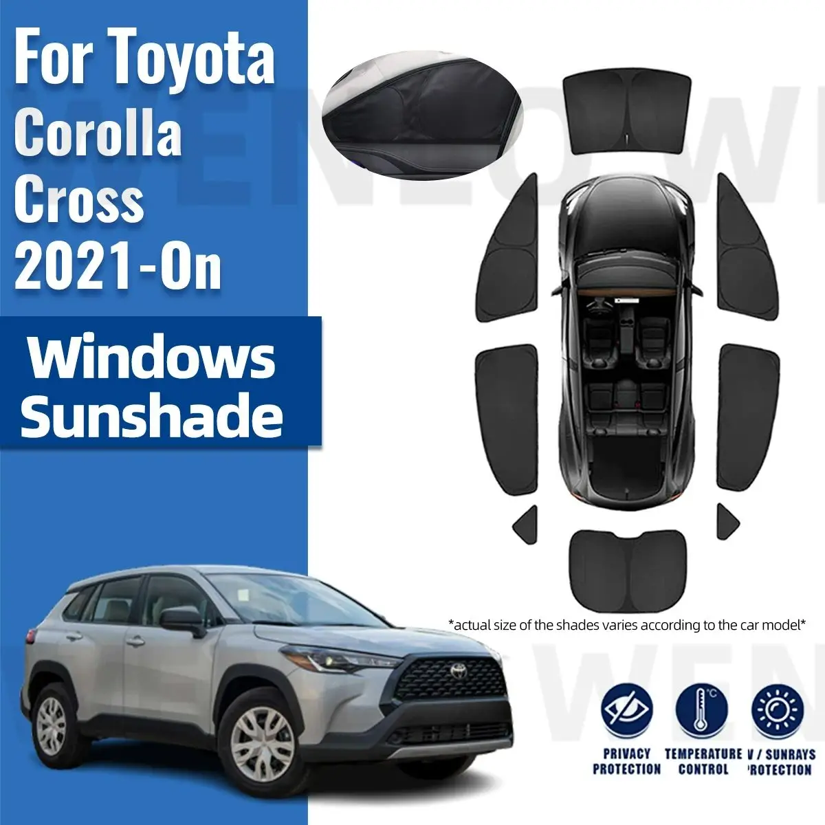 

Солнцезащитный козырек для Toyota Corolla Cross 2021 2022 2023 2024