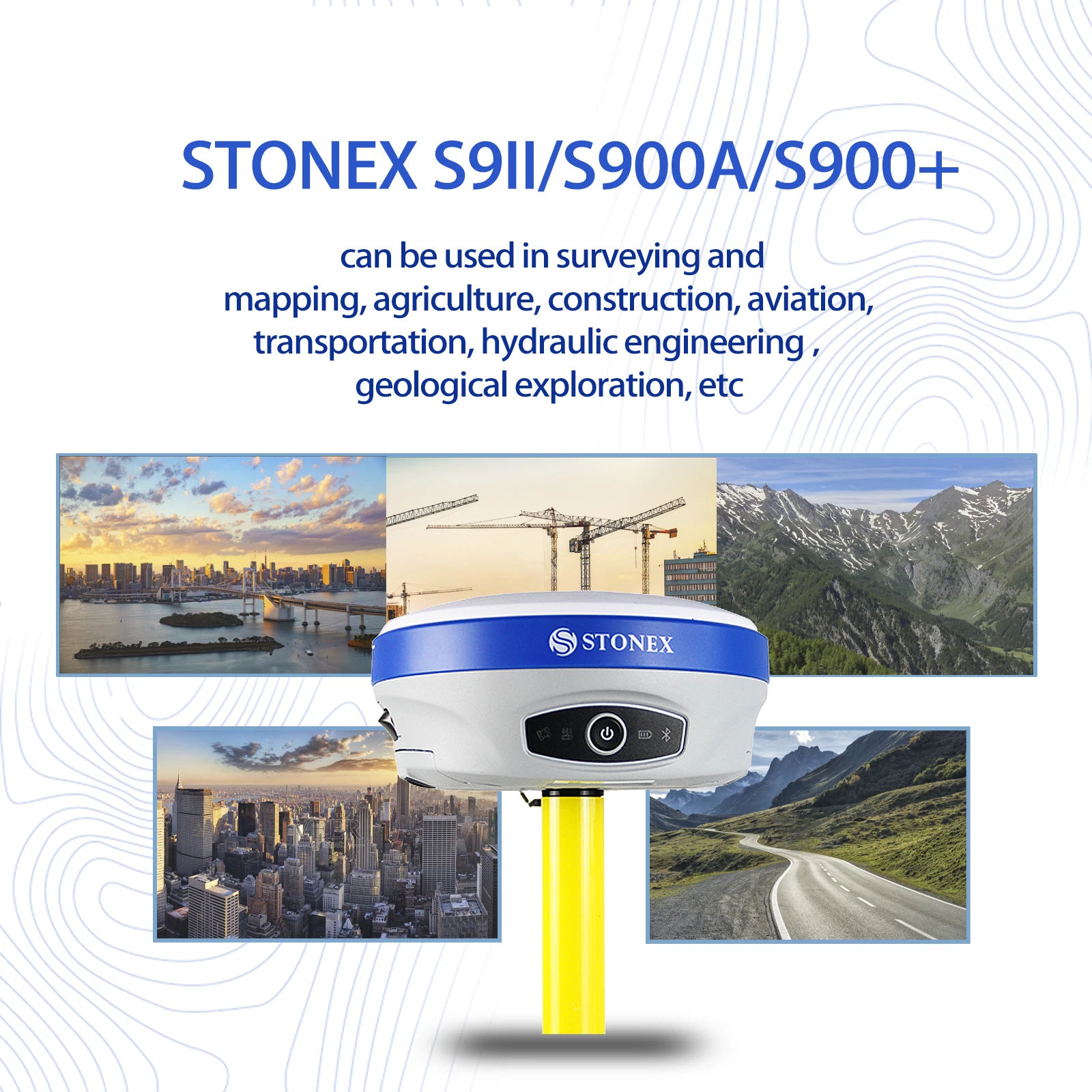 Stonex S900A/S9II/S900+ Powered Rtk High Accuracy Gps Module Intelligent Gnss Receiver Rtk with Updatable Surpad Software