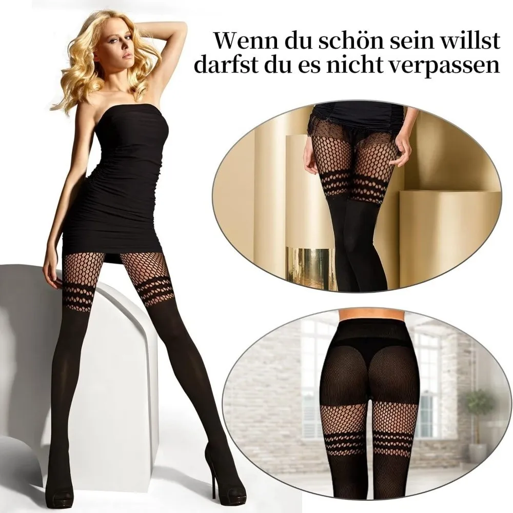 

Durable Goth Style Fishnet Stockings Web Sweater Socks Pantyhose Sexy Thigh High Stocking