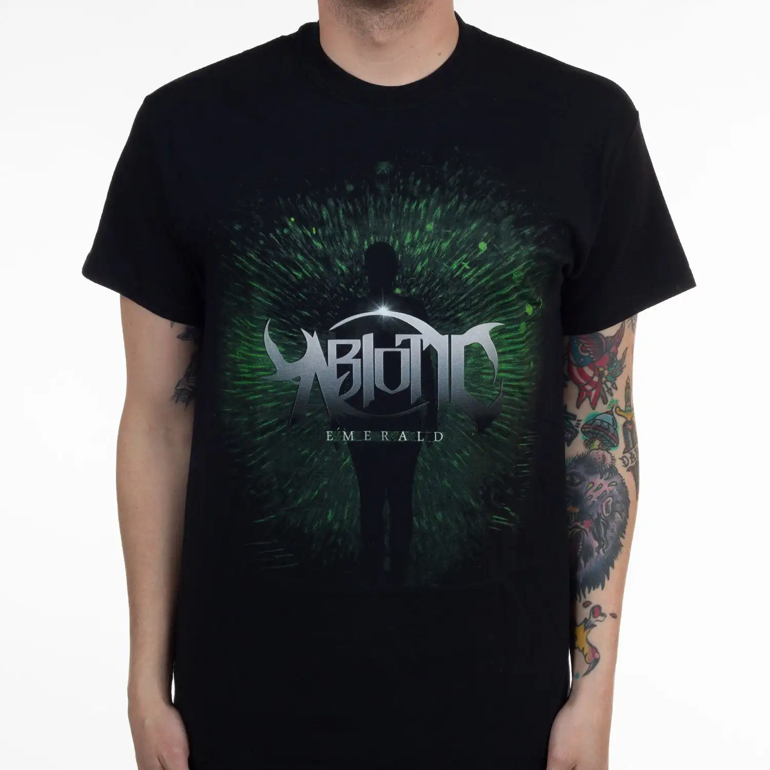 Abiotic Emerald Band T-Shirt 100% Cotton Graphic Tee Men Women Summer Streetwear Top