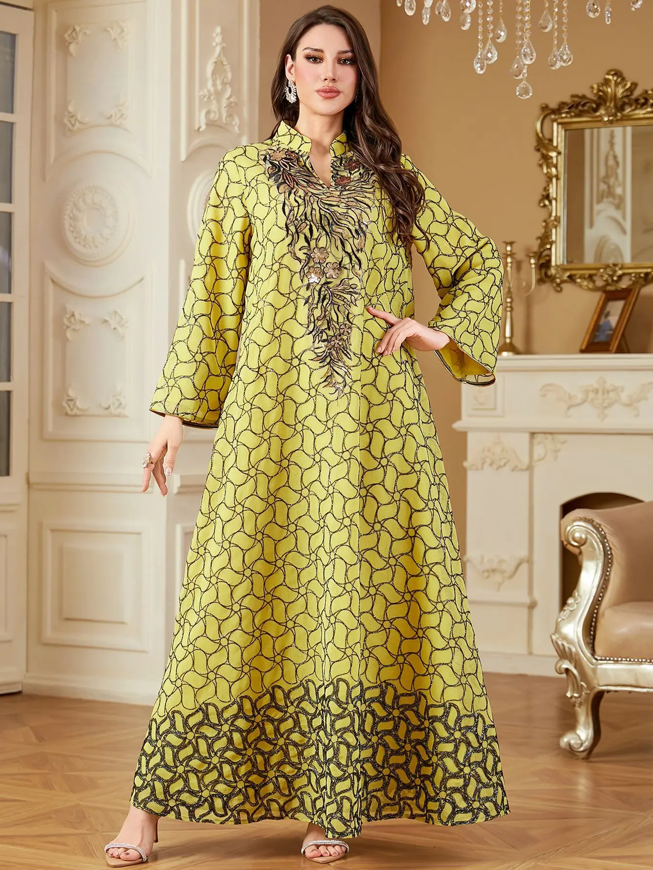 Eid femmes Robe broderie musulmane Abaya robes Largos Caftan Jalabiya Ramadan robes longues dubaï caftan arabe longue Robe 2025