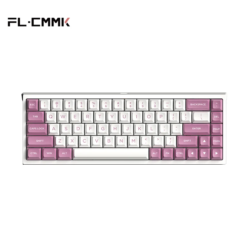 FL · ESPORTS-Teclado sem fio Bluetooth com fio, Teclado Hot Swappable, Suporte Win e Mac, RGB, três modos, FL680, 2.4G, 68 teclas