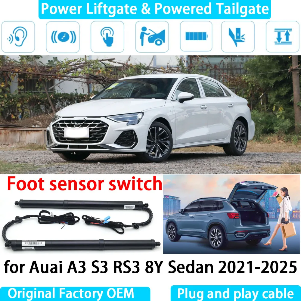 

for Auai A3 S3 RS3 8Y Sedan 2021-2025 Automatic Electric Power Liftgate Powered Tailgate Strut Tail Gate Lift System