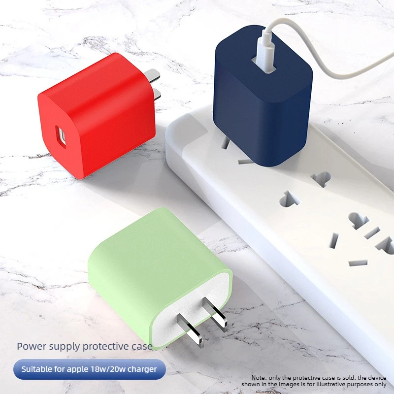 1-2 PCS Protective Case & Cover For Apple 20W Charger – Silicone Protector for iPhone Fast Charging Head