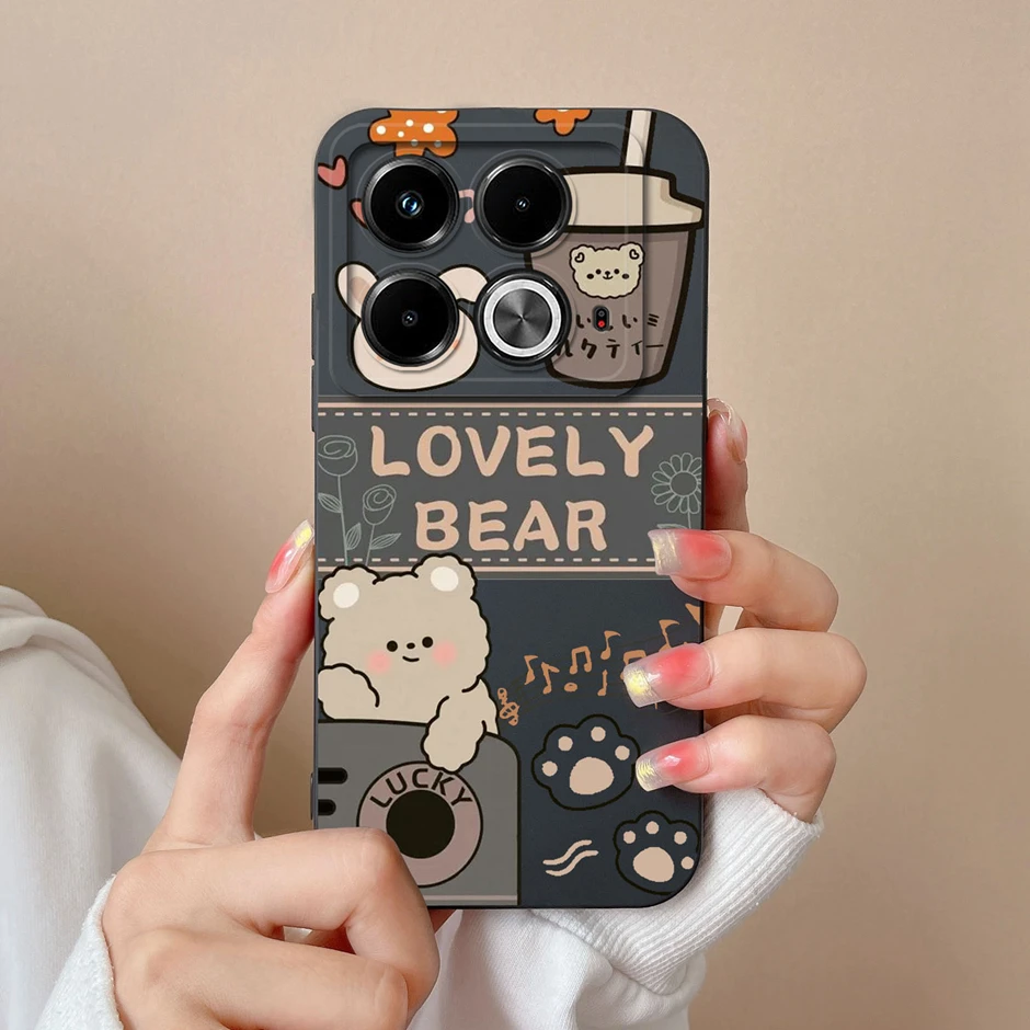 case For Infinix Note 40 Note 40 Pro 4G 5G Sweet Girls Pattern Shockproof Back Cover For Infinix Note 40 Pro Plus Silicone Funda