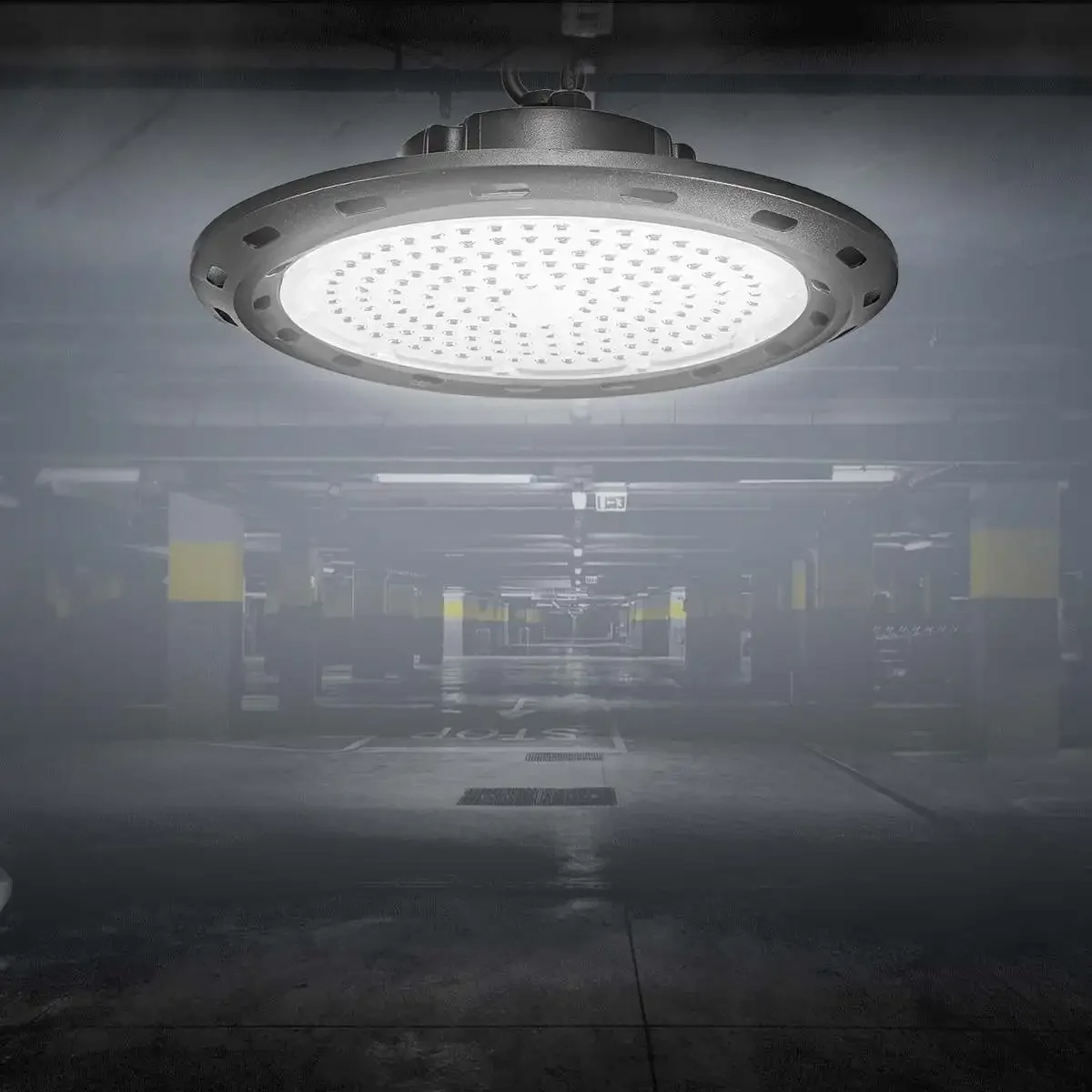 6500K 200/300/500W 220V LED Garage Light UFO Industrial Lighting Warehouse Led High Bay Ceiling Light For Home Workshop Lamp