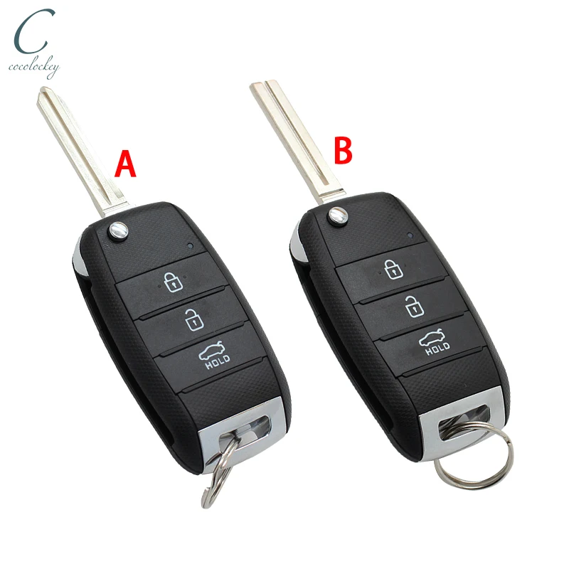 

Cocolockey For KIA Rio K2 K3 K5 Sorento Forte Optima Picanto 2013-2016 Folding Flip Remote Key Shell Fob Keys Housing 3Button