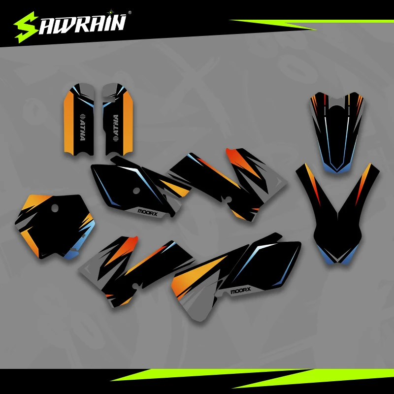 

Наборы наклеек с графикой мотоцикла Sawrain, наборы наклеек для KTM 03-12 SX85-105