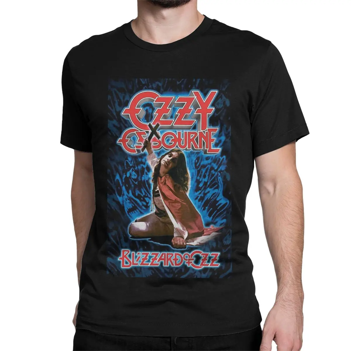 Punk Band Rock Music T-Shirts Men Women Ozzy Osbourne  Pure Cotton Tees Round Neck Short Sleeve T Shirts Graphic Printed Tops