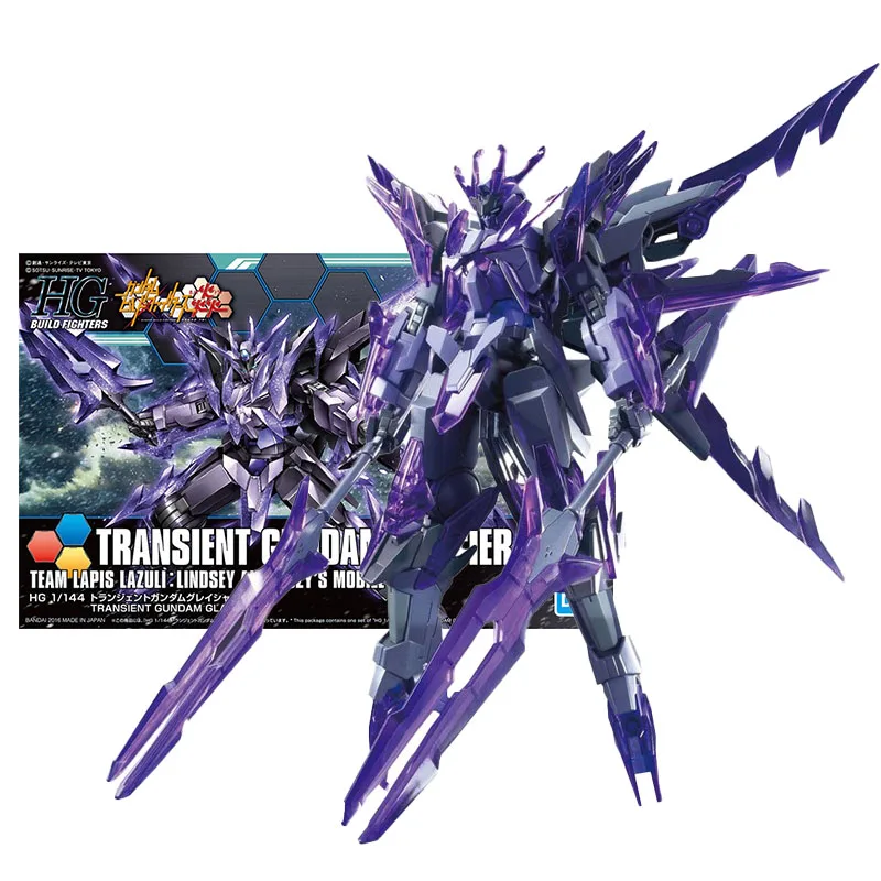 

BANDAI Anime HGBF 1/144 GN-10000 Transient Glacier GUNDAM BUILD FIGHTERS TRY Assembly Plastic Model Kit Action Toys Figures Gift