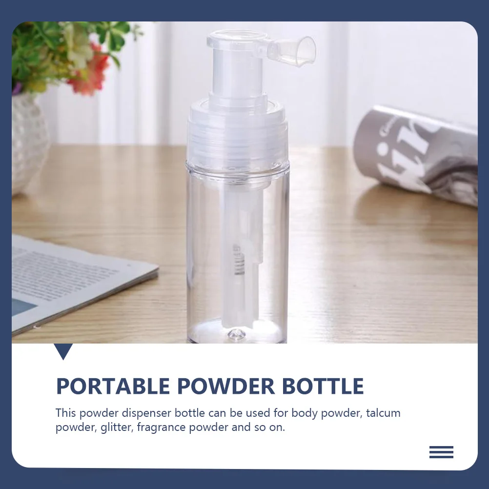 

Spray Bottle White Portable Dry Powder Dispenser For Talcum Body Glitter Container Skincare Tool