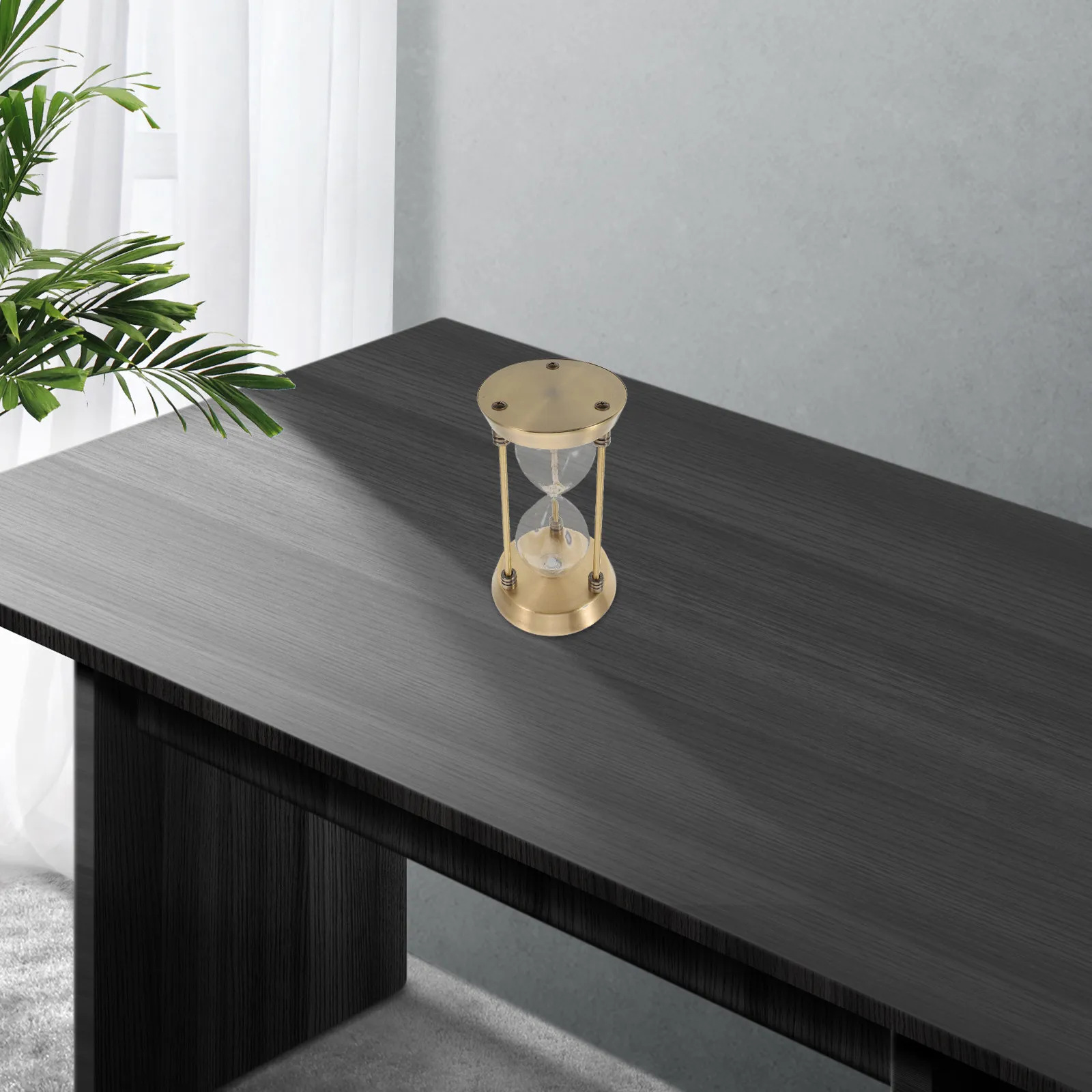 7 Inch Decorative Sand Timer Fillable Metal Hourglass DIY Empty Hourglass for Wedding Unity Ceremony Desk Decor Vintage Sand