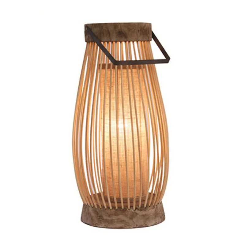 Professional handmade hollow log craft floor lamp pastoral warm homestay decorative lamps