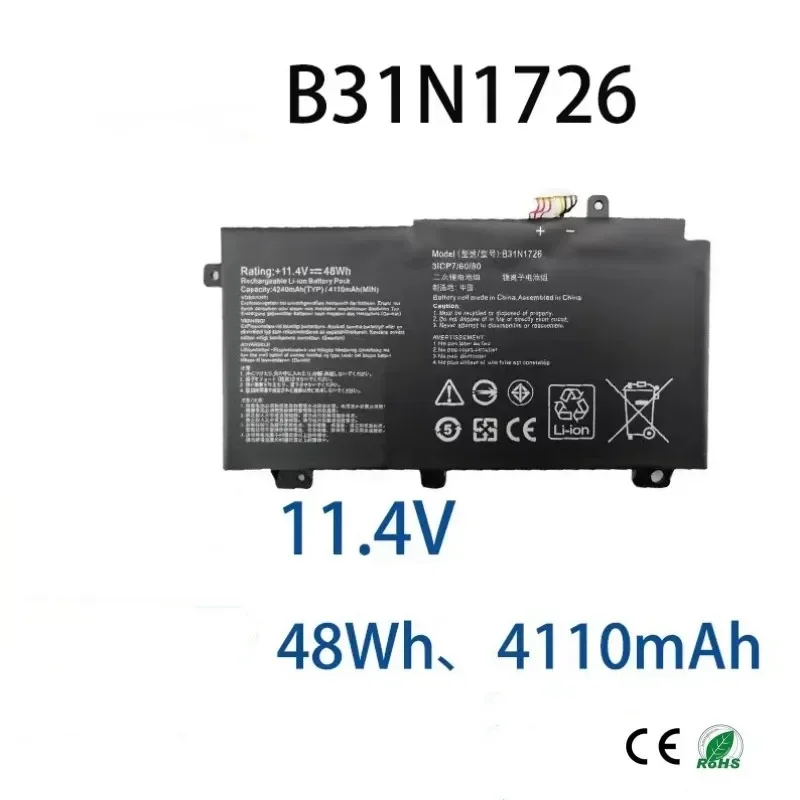 Batería 100% Original para ordenador portátil ASUS, 4110mAh, Compatible con B31N1726, FX80G, FX86F, FX86G, FX95G, FX505G, FX504G