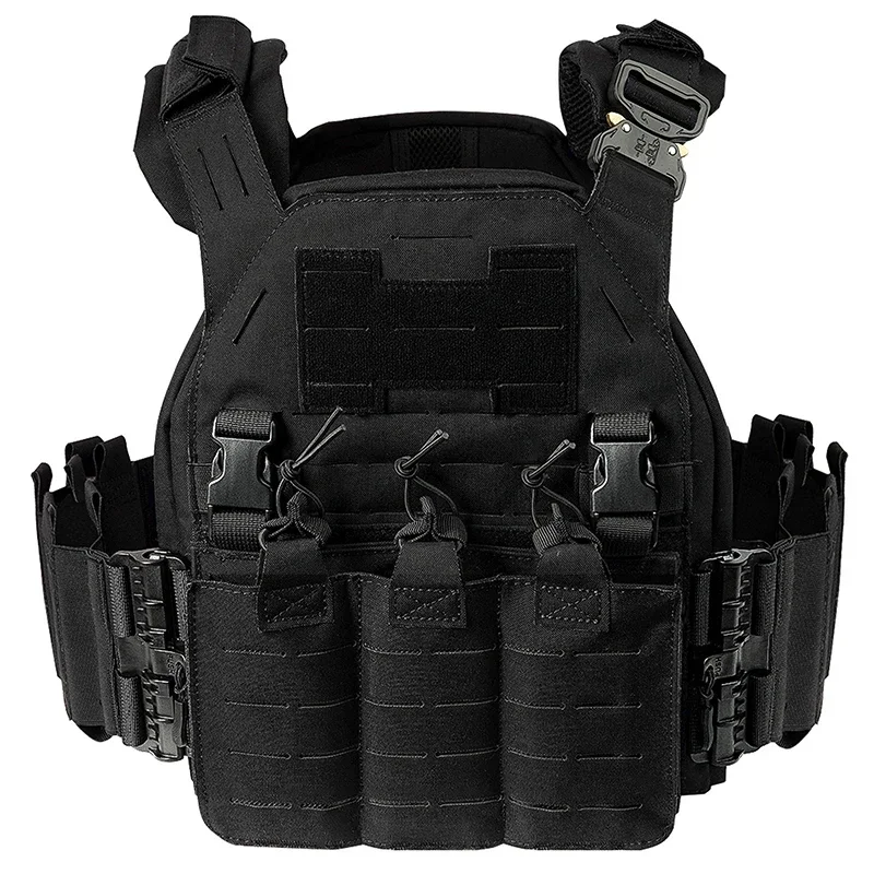 

New Arrival Light Weight Quick Release Laser Cutting War Games 1000D Molle Chaleco Tactico Outdoor Hunting Sports Tactical Vest