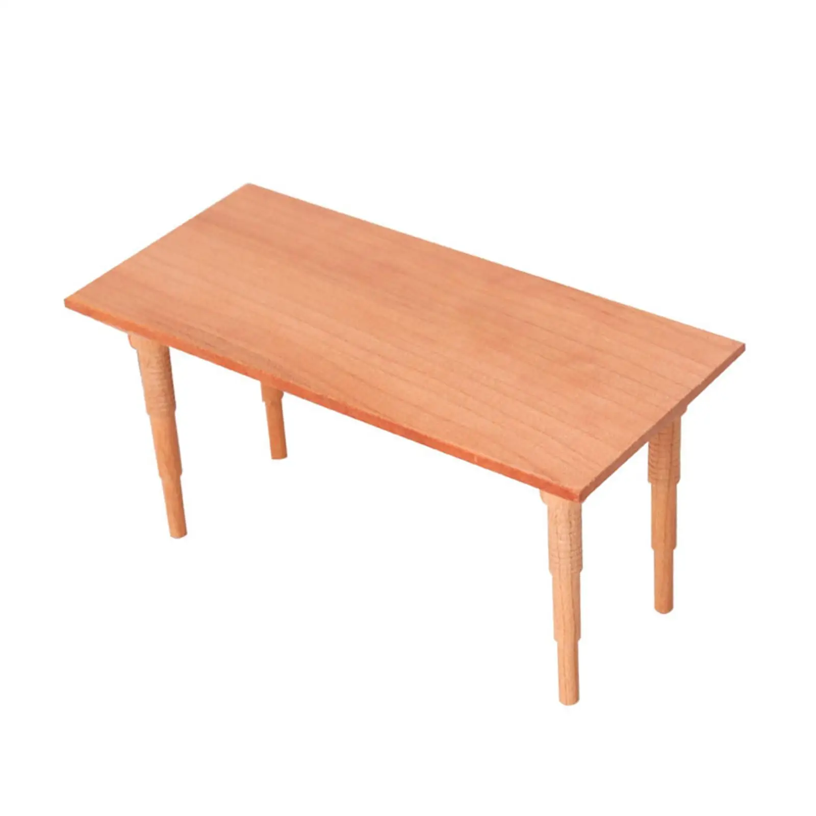 Casa de muñecas, mesa de comedor de madera, adorno, Dioramas, Mini muebles para diseño, mesa de arena de micropaisaje, proyectos de bricolaje, jardín de hadas