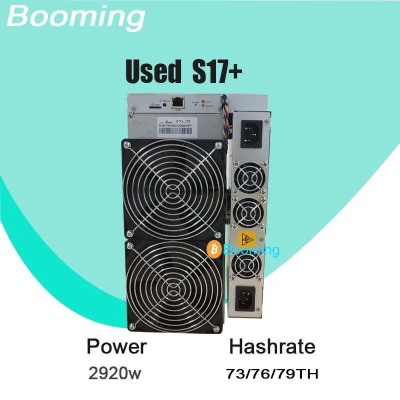 

Antminer S17+ Plus 73TH 76TH 79TH Asic Bitmain Used Upgraded Refit Heat Sinks Radiator Second Hand Miner Btc Bitcoin Hash Boards