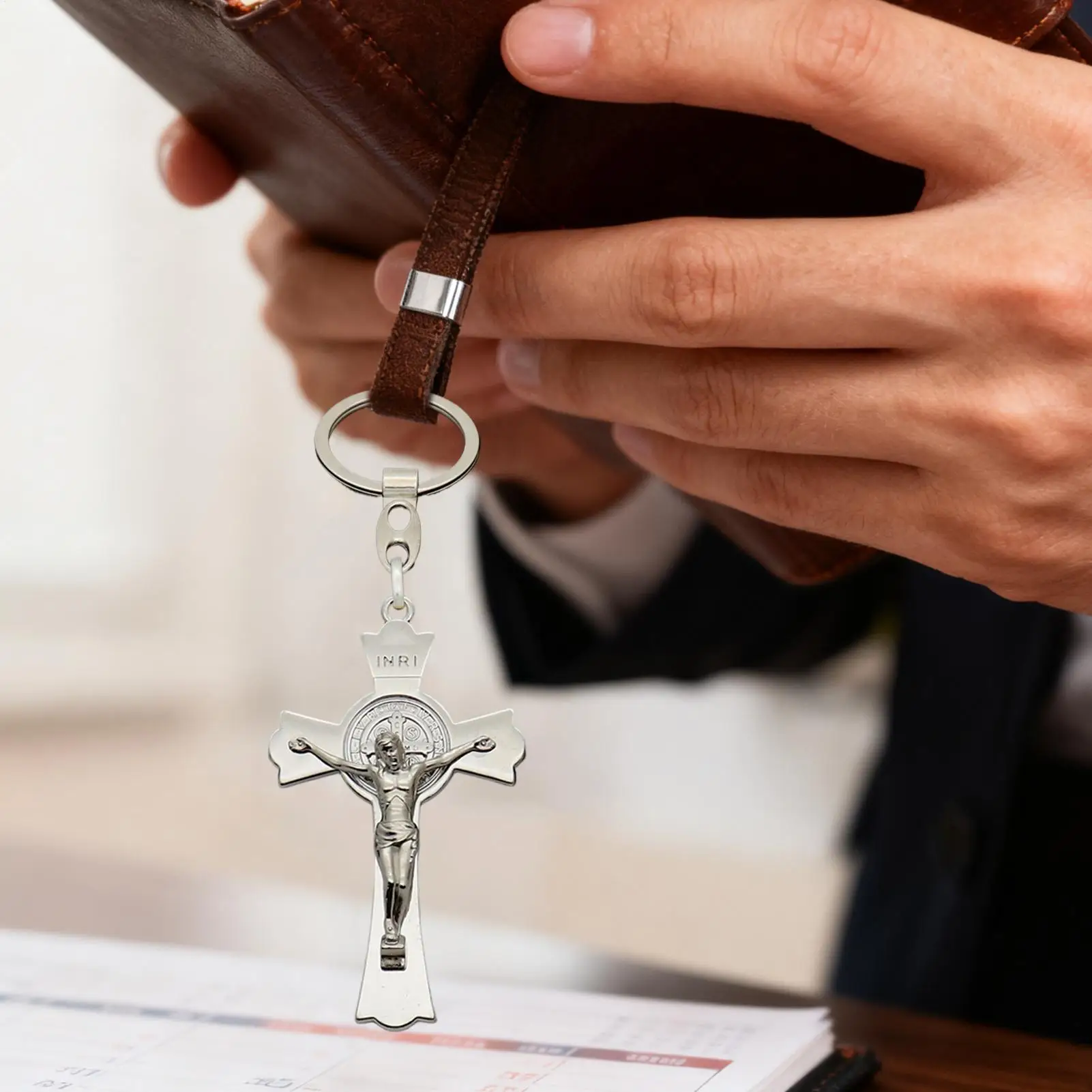 

Cross Key Chain Charm Religious Cross Charm Handbags Pendant For Handbags Backpack Bookbag Purse Wallet Car Keys Party Favors