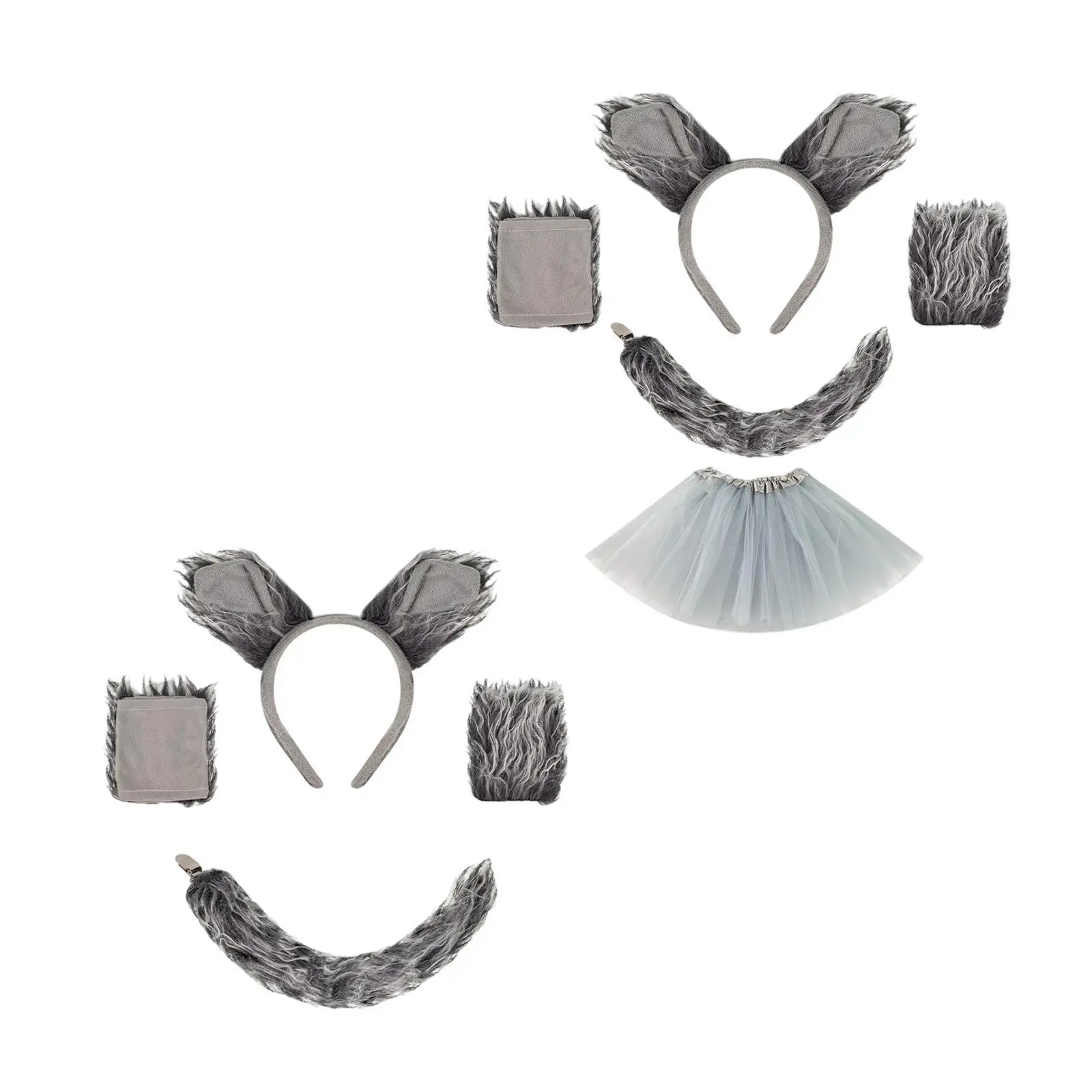 Fantasia de lobo girafa cosplay bandana para festas temáticas de performance