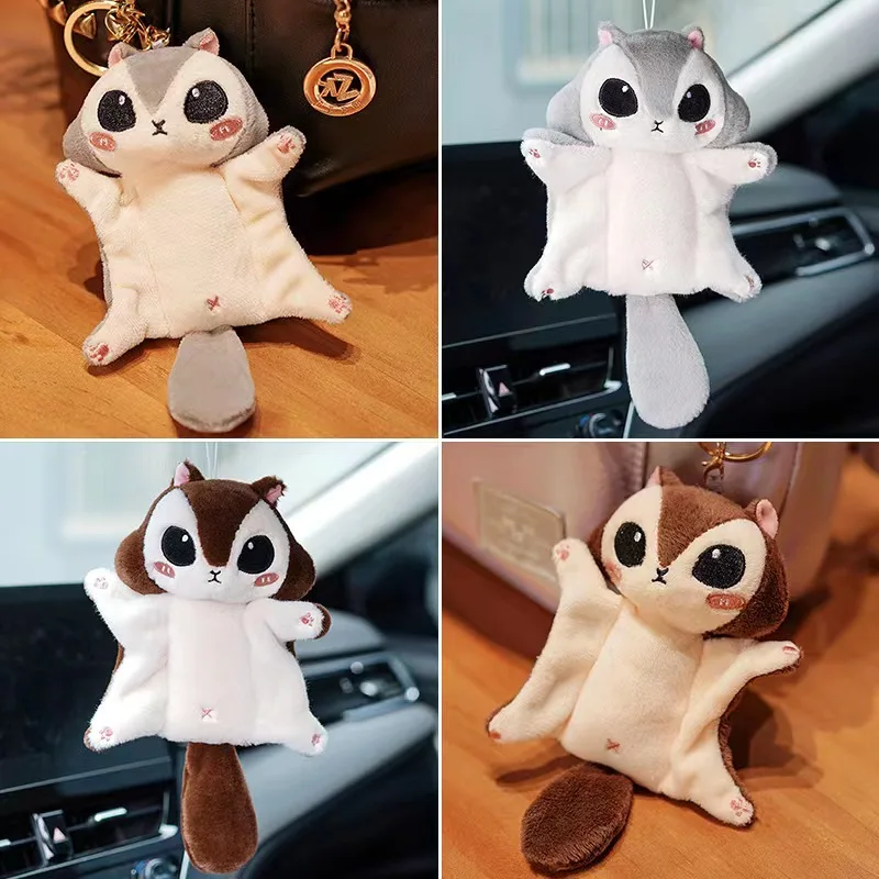 Cute Kawaii Flying Squirrel Plush Pendant Plush Toy Bag Accessories Keychain Pendant Bag Car Pendant Children's Gift