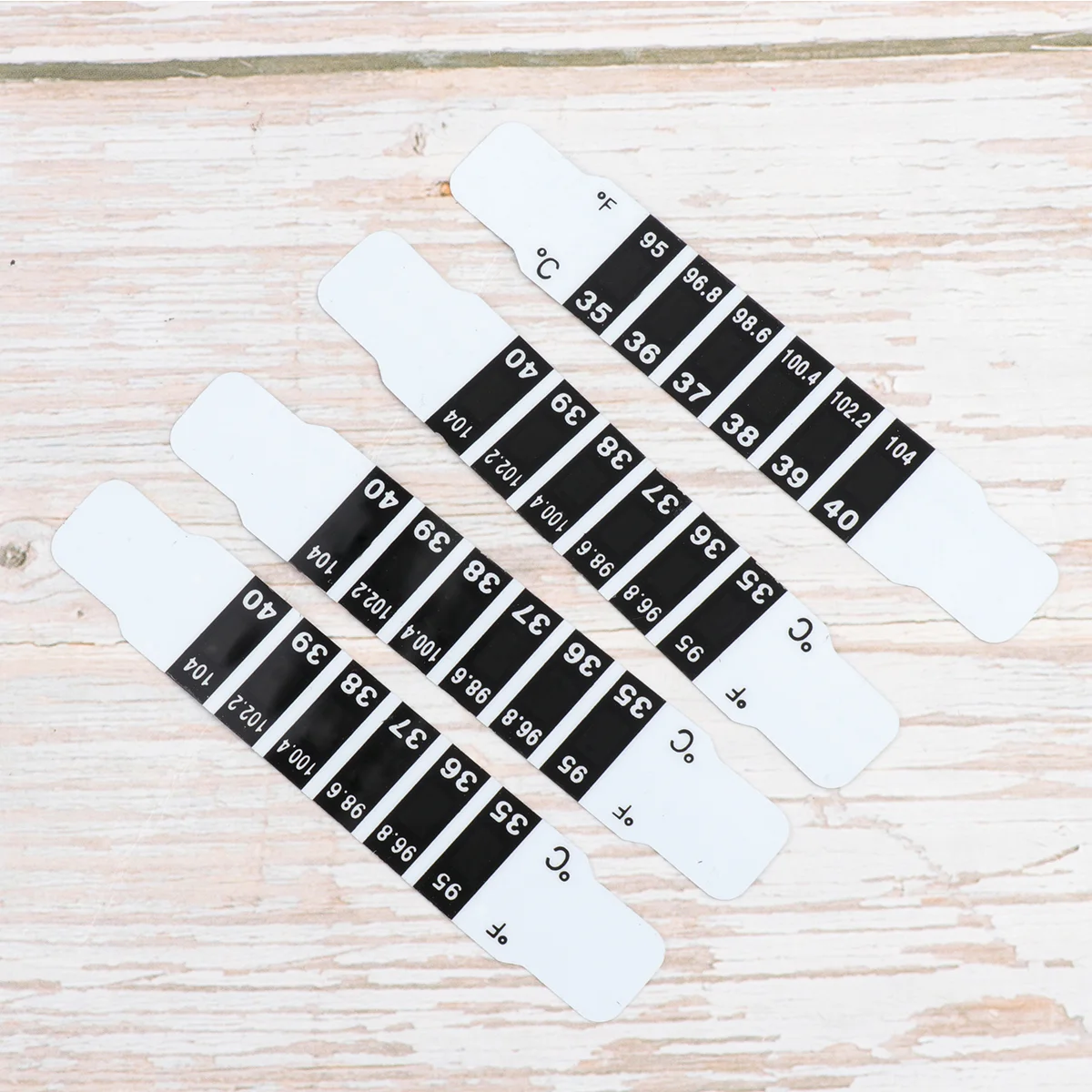 10pcs Forehead Thermometer Strips Discoloration Body Temperature Sticker for Baby Kids Forehead Thermometer Sticker