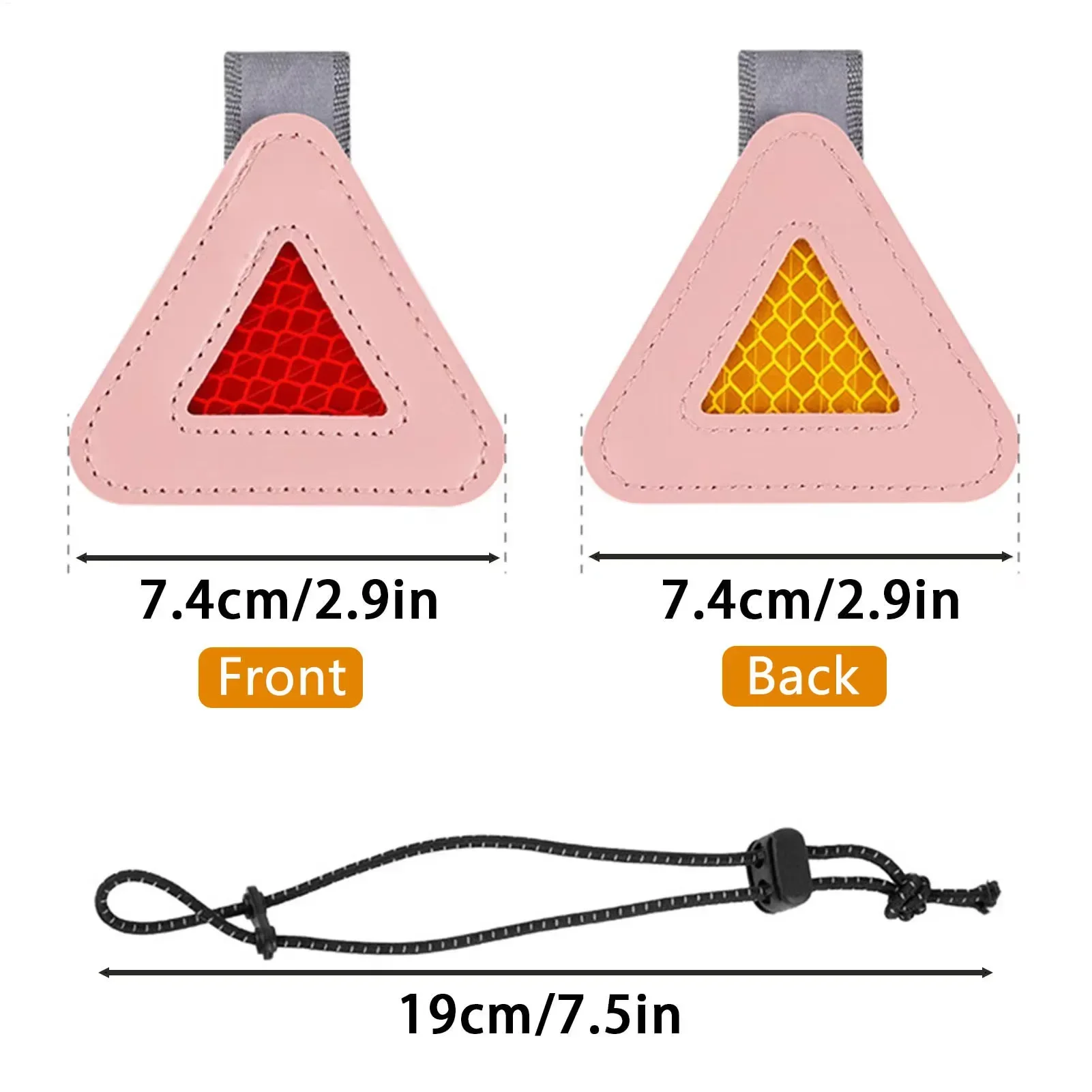 

Triangle Reflective Warning Pendant for Bike Saddle – Night Cycling Reflective Patch & Multi-Function Reflective Tag