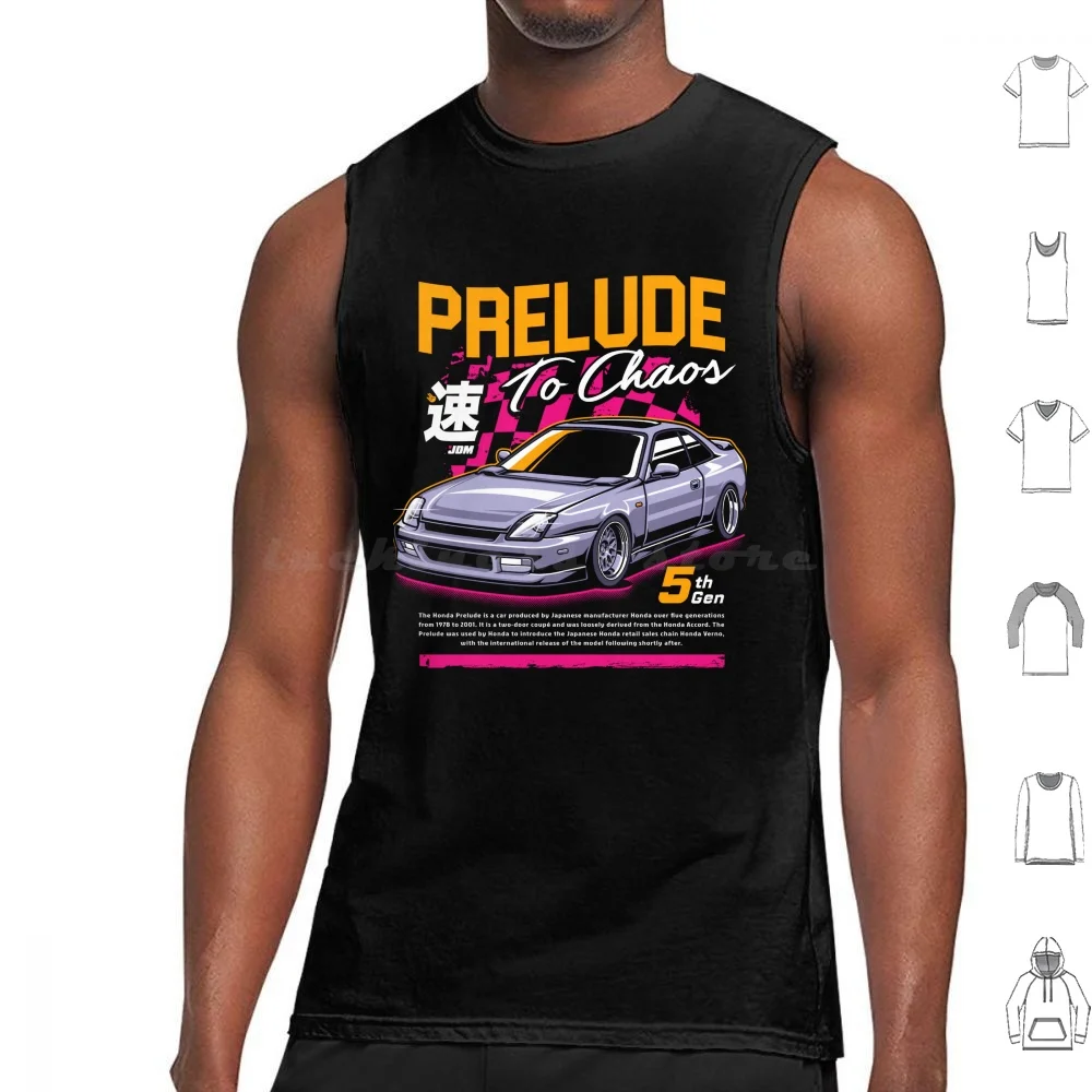 Prelude Classic Sport Car Tank Tops Vest Sleeveless Automotive Automotive Drawing Automotive Illustration Automotive Design