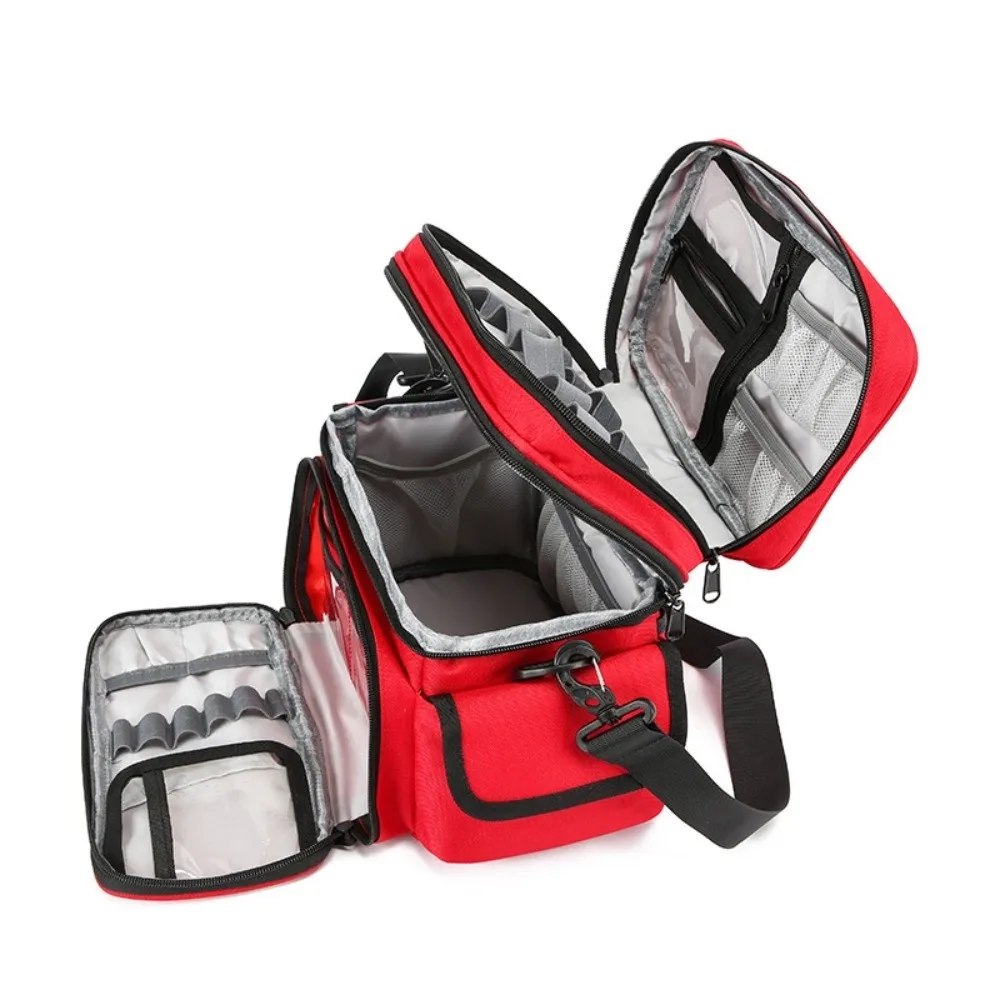 

Водонепроницаемая двухслойная аптечка, пустая аварийно-спасательная сумка для экстренной помощи при травмах, большая вместимость, портативная