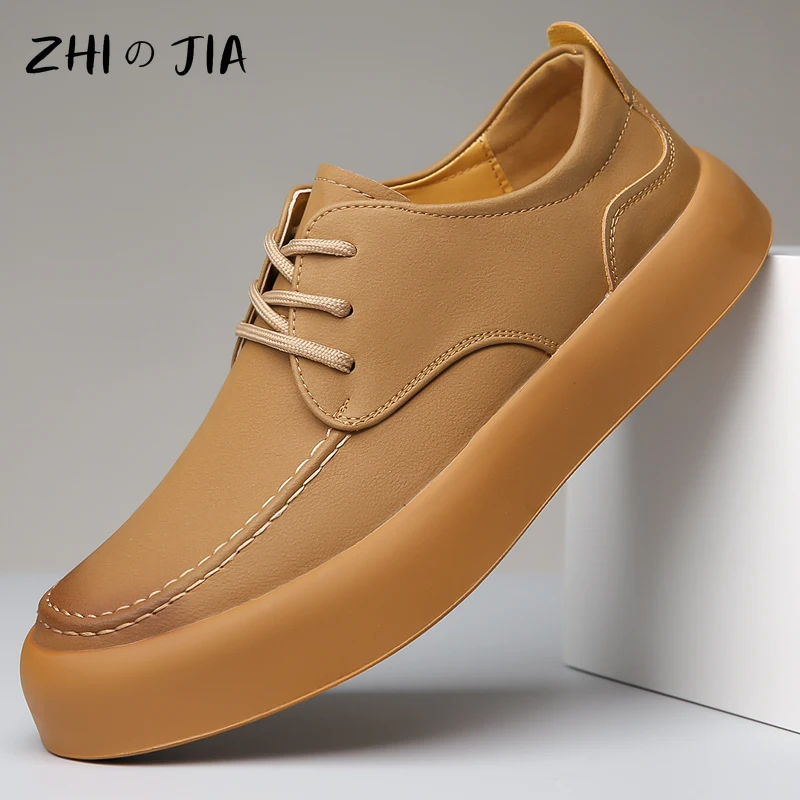 Spring Summer Mesh Breathable Thick Soled Sneakers Men's New Fashionable Casual Shoes Classic Black Trendy Matching Footwear
