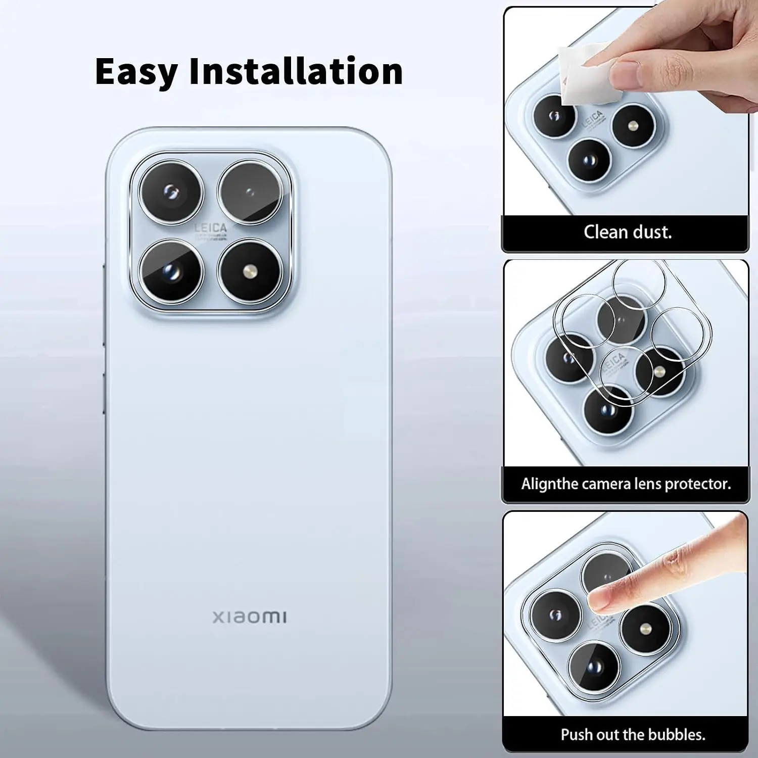 2.5D 9H Tempered Glass Screen Protector Film Rear Camera Lens For Xiaomi Redmi 17 5G/ 4G Global Verison Protective Film