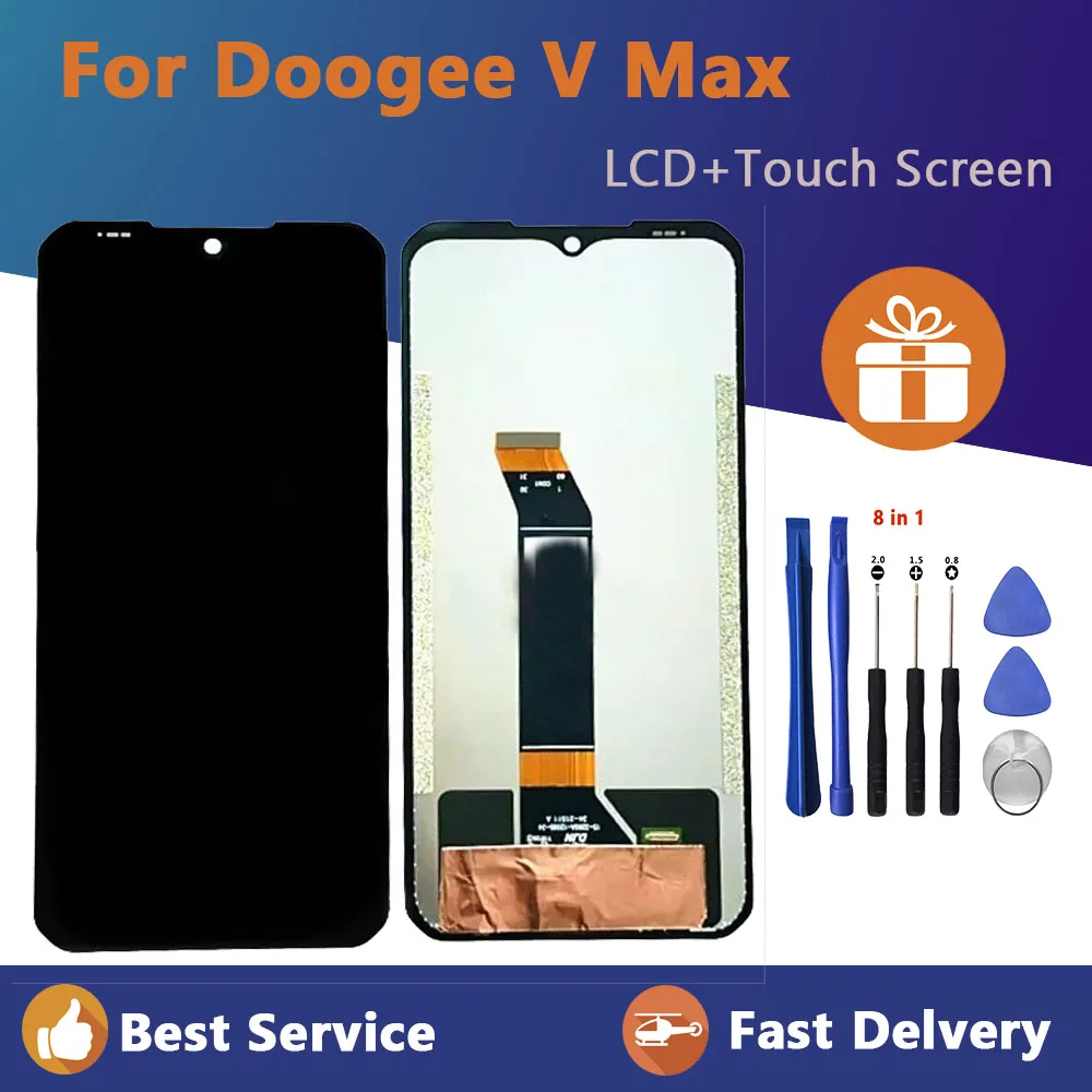 

6.58 inch 100% Original New For Doogee V Max LCD Display+Touch Screen Digitizer Assembly LCD+Touch Digitizer for VMax +Tools