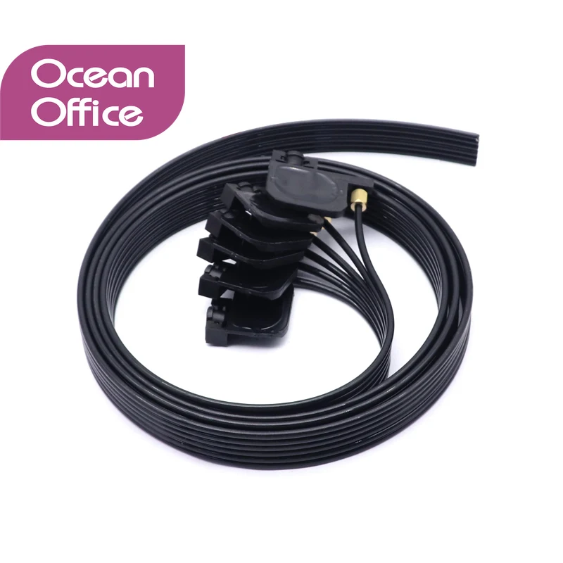 6PCS Line/color ink tube hose pipe pipe line 1m with uv small damper screw nuts oring for For Epson R330 T50 L1800 1390 damper