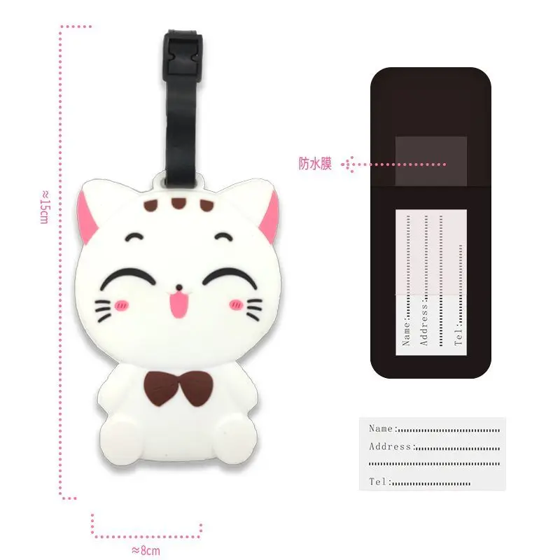 Zootopia جودي نيك علامات الأمتعة حقائب الظهر المعلقات الصعود يمر علامة السفر اسم العلامات علامة تعليق الأجهزة الطرفية الكرتون