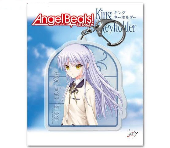 Loen Anime Peripheral Store Angel Beats!Yuri & Kanade Iwasawa AcrylicKeychain Pendant Ornamen Fans Charm Gifts About 6cm